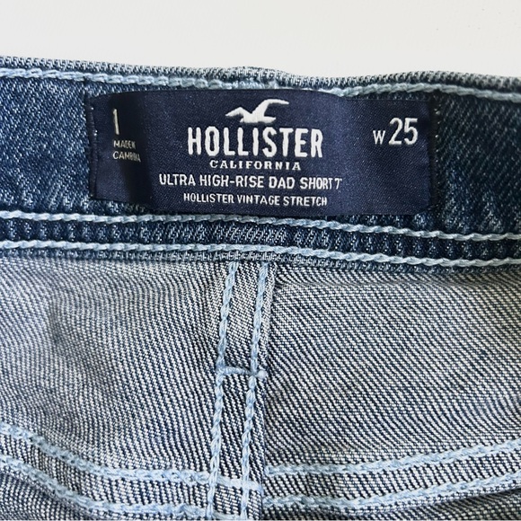Hollister Ultra high-rise distressed dad short 7" - Picture 3 of 4